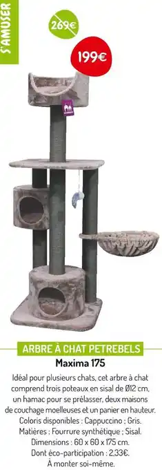 Médor et Compagnie Arbre à chat petrebels offre