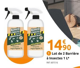 Mr Bricolage Lot de 2 barrière à insectes 1 l offre