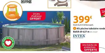 Mr Bricolage Intex kit piscine tubulaire ronde baltik offre