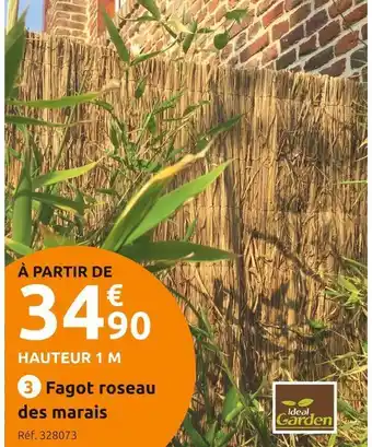 Mr Bricolage Ideal garden fagot roseau des marais offre