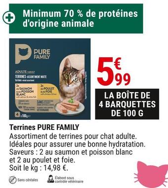 Gamm vert Pure family terrines offre