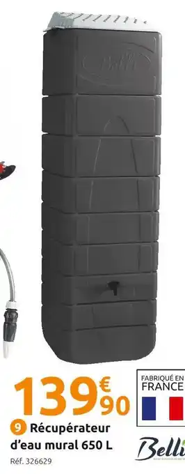 Mr Bricolage Belli récupérateur d’eau mural 650 l offre