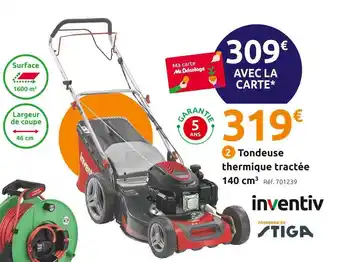 Mr Bricolage Inventiv tondeuse thermique tractée t14046ts offre