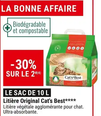 Gamm vert Cat's best litière original offre