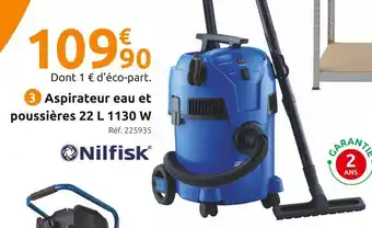 Mr Bricolage Nilfisk aspirateur eau et poussières multi ii 22 l nilfisk offre