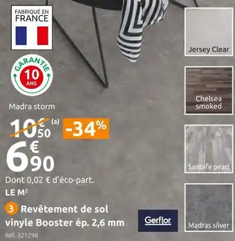 Gerflor revĂȘtement de sol vinyle booster Ă©p. 2,6 mm