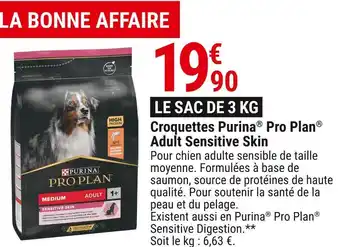 Gamm vert Purina® pro plan® croquettes adult sensitive skin offre