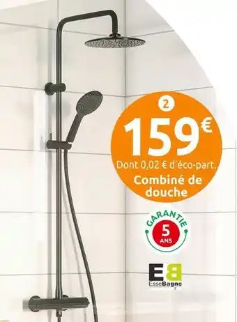 Essebagno combiné de douche thermostatique essegoia