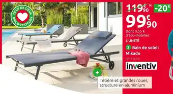 Mr Bricolage Inventiv bain de soleil mikado offre