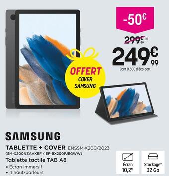 Pulsat Samsung tablette + cover offre