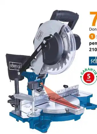 Scheppach scie Ă onglet pendulaire hm81 210 mm