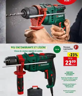 Lidl Perceuse à percussion offre
