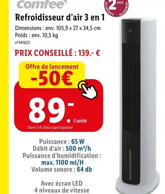 Refroidisseur d'air 3 en 1
