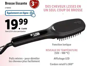 Brosse lissante