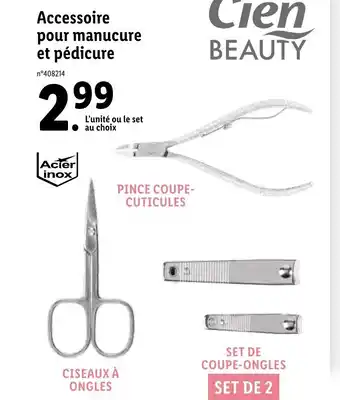 Lidl Accessoire pour manucure et pédicure offre