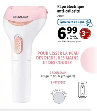 Lidl Râpe électrique anti-callosité offre