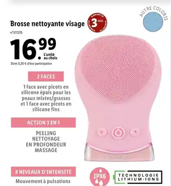 Lidl Brosse nettoyante visage 3 offre