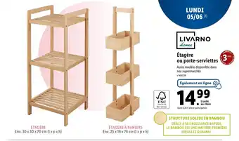 Lidl Étagère ou porte-serviettes offre