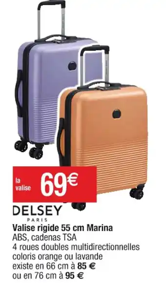 Cora x Carrefour Valise rigide 55 cm Marina offre