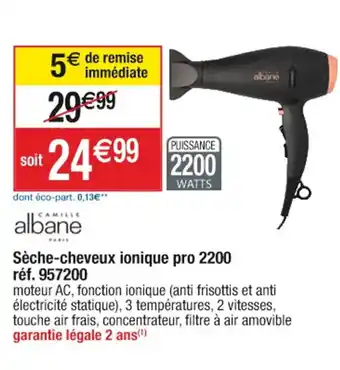 Cora x Carrefour Albane Sèche-cheveux ionique pro 2200 offre