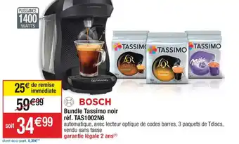 Cora x Carrefour Bundle Tassimo noir offre