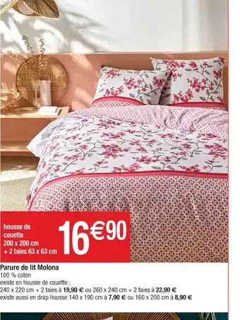Cora x Carrefour Parure de lit Molona offre