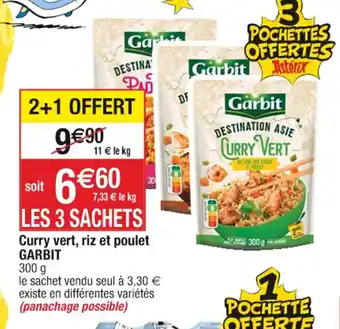 Cora x Carrefour Curry vert, riz et poulet GARBIT offre