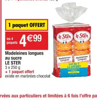 Madeleines Longues au sucre