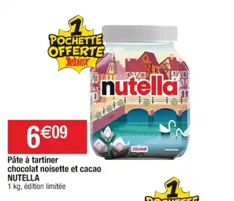Cora x Carrefour Pâte à tartiner chocolat noisette et cacao NUTELLA offre