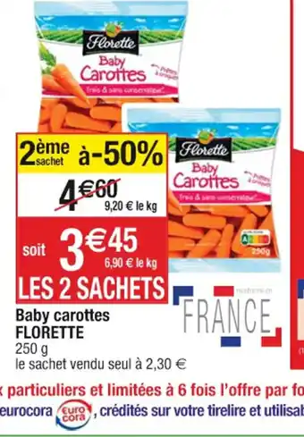 Cora x Carrefour Baby Carottes offre