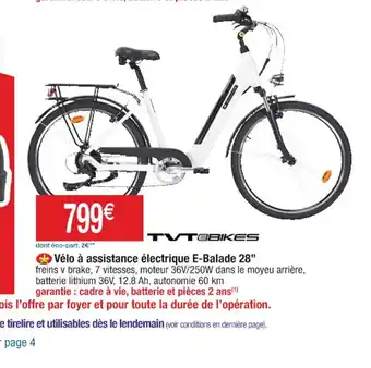 Cora x Carrefour Vélo à assistance électrique E-Balade 28" offre