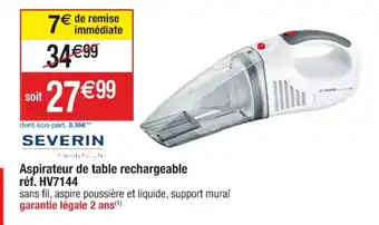Cora x Carrefour Aspirateur de table rechargeable réf. HV7144 offre