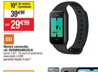 Cora x Carrefour Montre connectée, réf. REDMIBAND2GLN offre