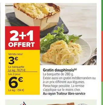 Carrefour Gratin dauphinois(P) offre