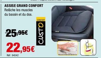 Autobacs Assise grand confort offre