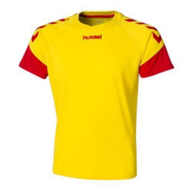 Decathlon Maillot jaune et rouge homme/enfant hummel chevrons mc offre