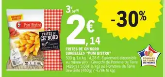 Frites de ch`nord surgelées pom bistro