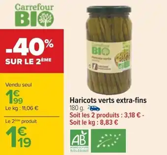 Carrefour Haricots verts extra-fins offre