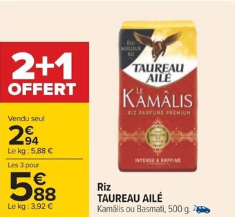 Carrefour Riz TAUREAU AILÉ offre