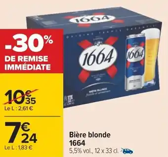 Bière blonde 1664