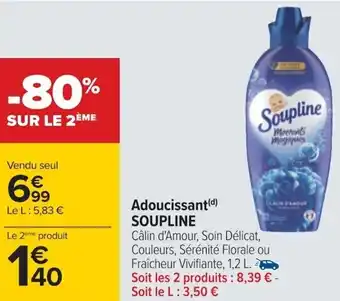 Carrefour Adoucissant (d) SOUPLINE offre