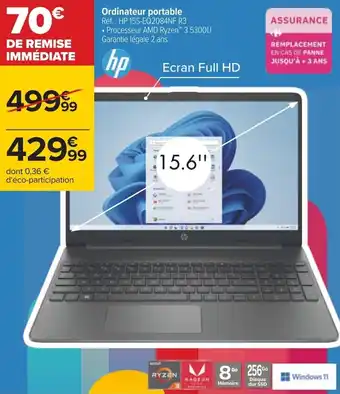 Carrefour Ordinateur portable offre