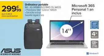 Carrefour Ordinateur portable offre