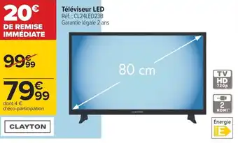 Carrefour Téléviseur LED offre