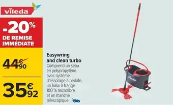 Carrefour Easywring and clean turbo offre
