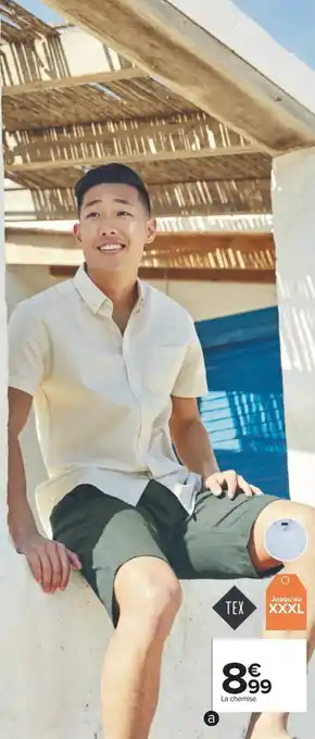 Carrefour Chemise lin homme offre