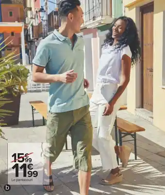 Carrefour Pantacourt homme offre