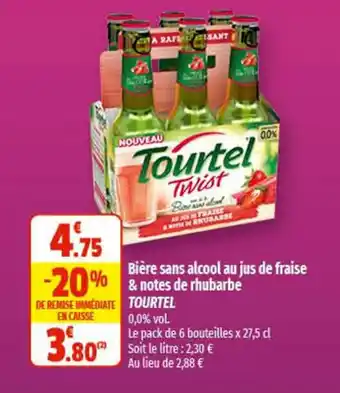 Coccinelle Supermarché Bière sans alcool au jus de fraise offre