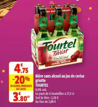Coccinelle Supermarché Bière sans alcool au jus de cerise offre
