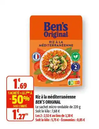 Riz à la RIZ À LA MÉDITERRANÉENNE BEN'S ORIGINAL